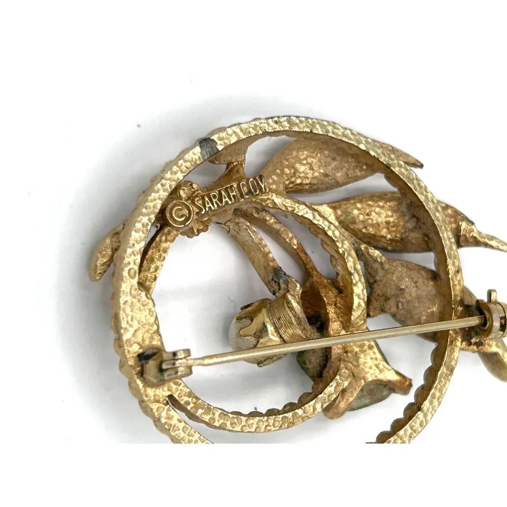 Vintage 1966 Sarah Coventry Gold Tone 